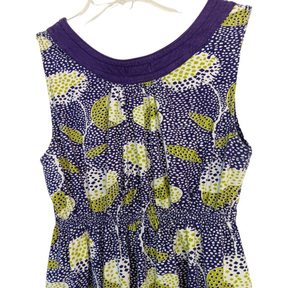 Ezekiel Women's -Baby Doll Tank Top- Purple Green White Small - Picture 15 of 16